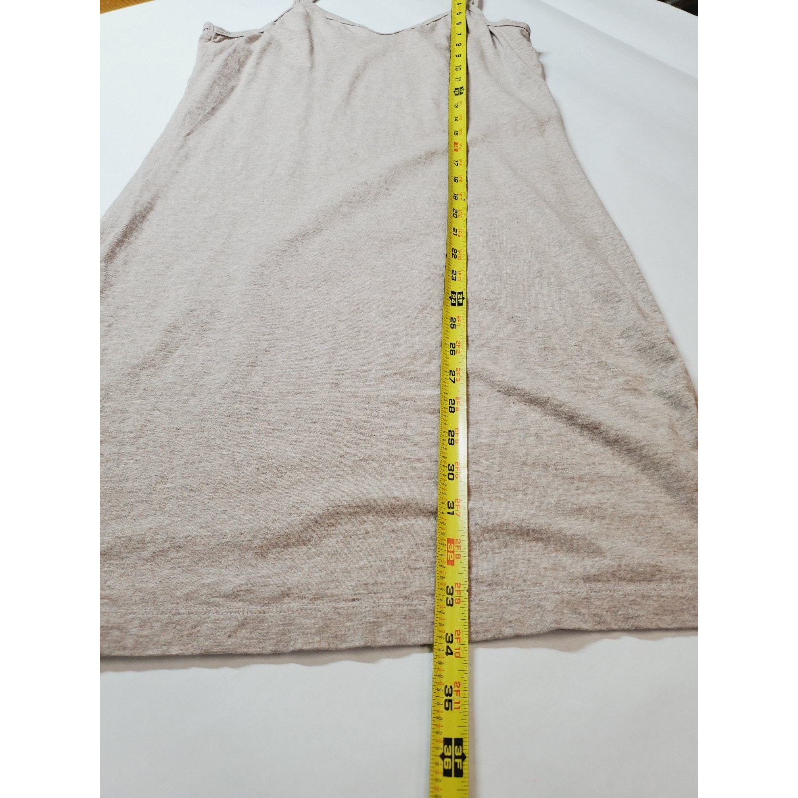 Cottonique Womens 5 Slip Dress 100% Organic Cotton Chemical Free Beige Natural — image 8 of 8